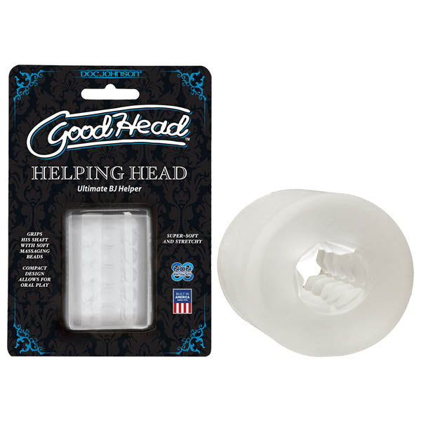 GoodHead Helping Head - Clear 5 cm Stroker Sleeve for Blowjobs - 0682-20-CD