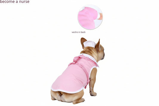 Dog Nurse Costume - Premium Pet Halloween Outfit