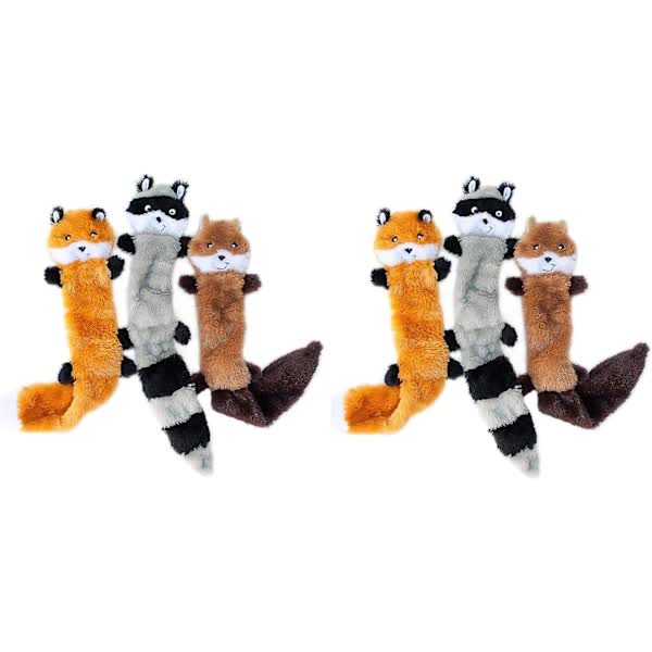 Squeaky Dog Toys 3-Pack - No Stuffing, No Mess, All Chaos
