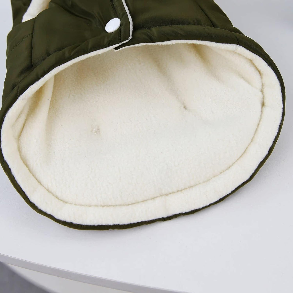 XL Military Green Winter Dog Coat Warm Pet Jacket for Cold Weather
