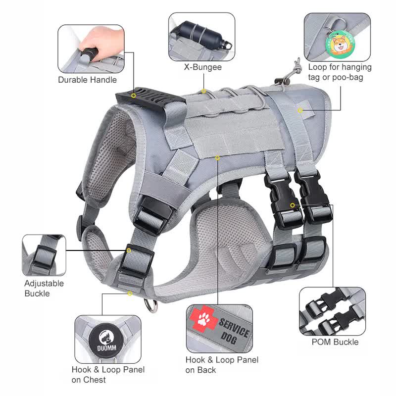 Tactical Dog Harness - For Dogs Who Mean Business