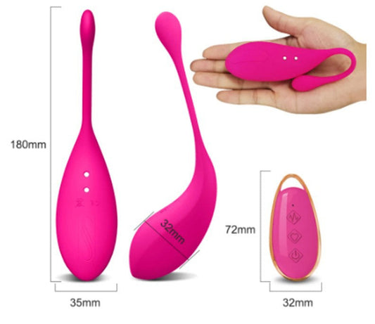 Hush Egg - 12-Mode Remote Control Vibrating Egg (Pink)