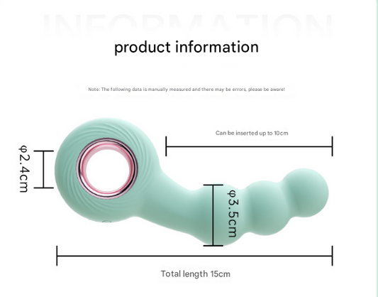 Handheld G-Spot & Prostate Massager with Beads- (USB Rechargeable)