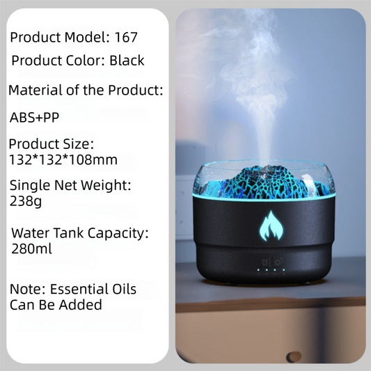Volcano Flame Diffuser - When Your Room Needs Dramatic Ambiance