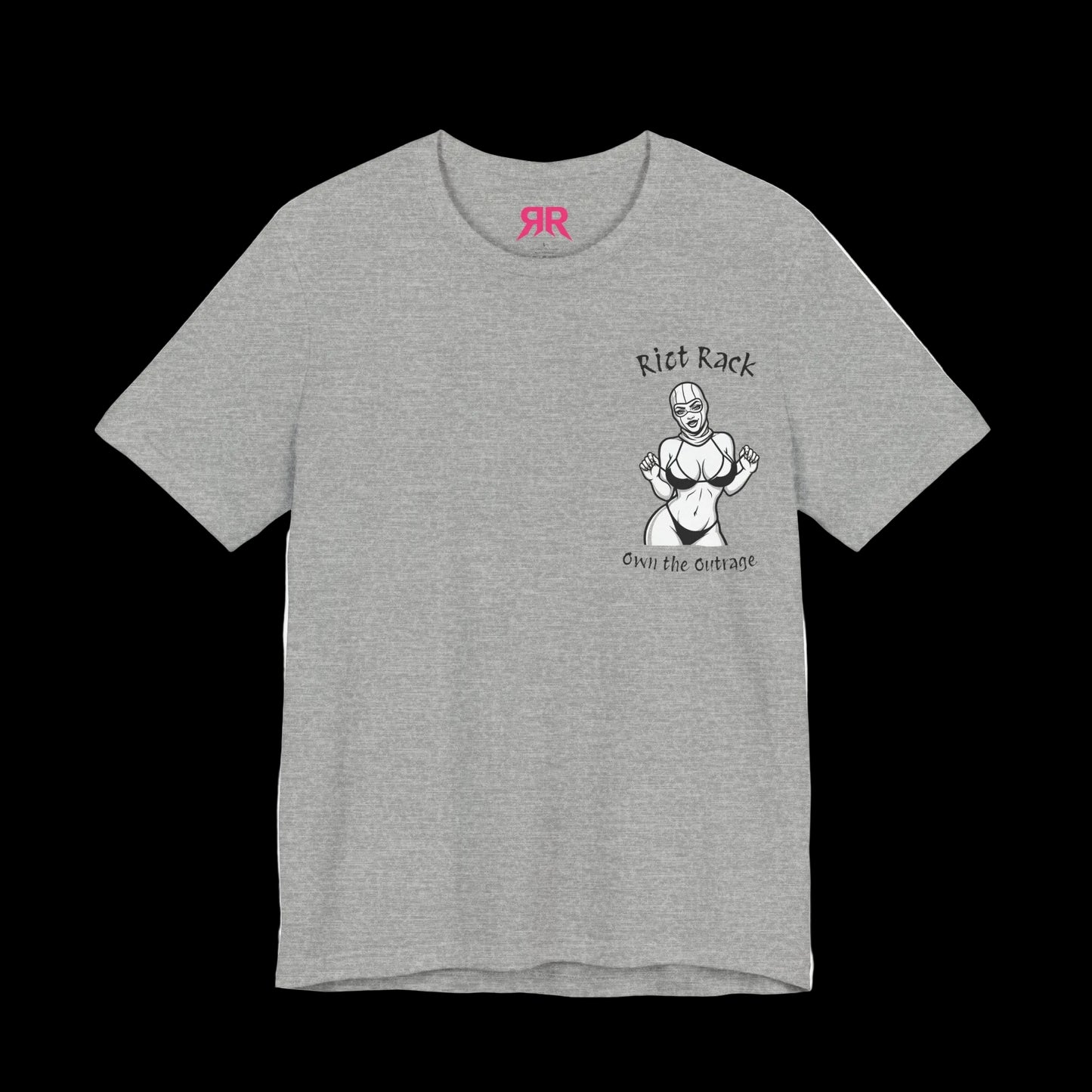 T-Shirt — 'Riot Rack' Teddy Bear Graphic Tee (Front Pocket + Back Crim Teddy Bear)