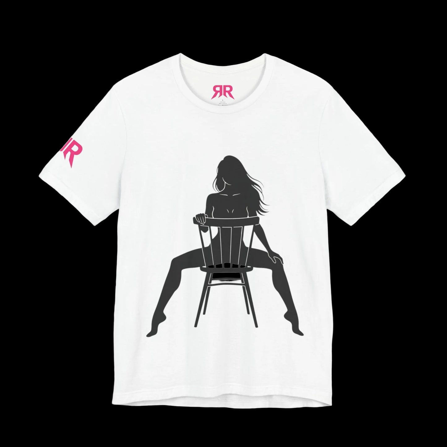 Graphic Tee — 'Riot Rack: Own the Outrage' Silhouette Chair Design