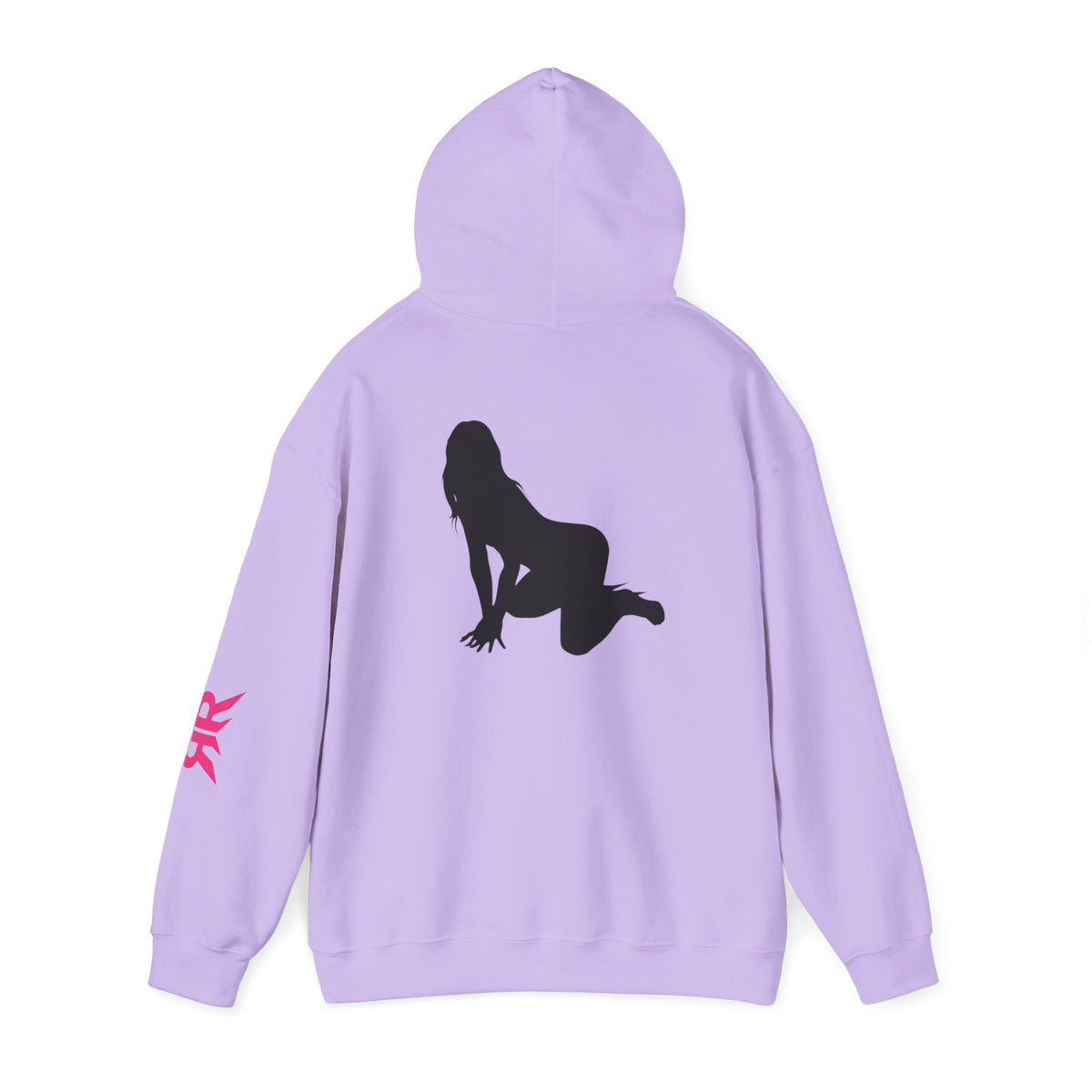 Riot Rack pinup silhouette Hoodie | White pullover sweatshirt