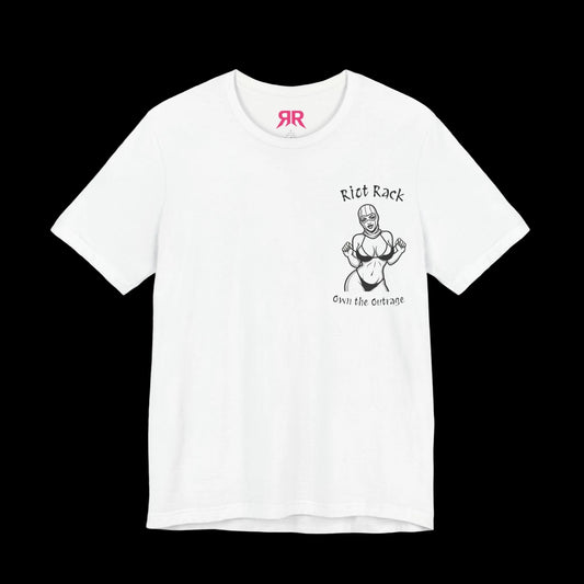 T-Shirt — 'Riot Rack' Teddy Bear Graphic Tee (Front Pocket + Back Crim Teddy Bear)