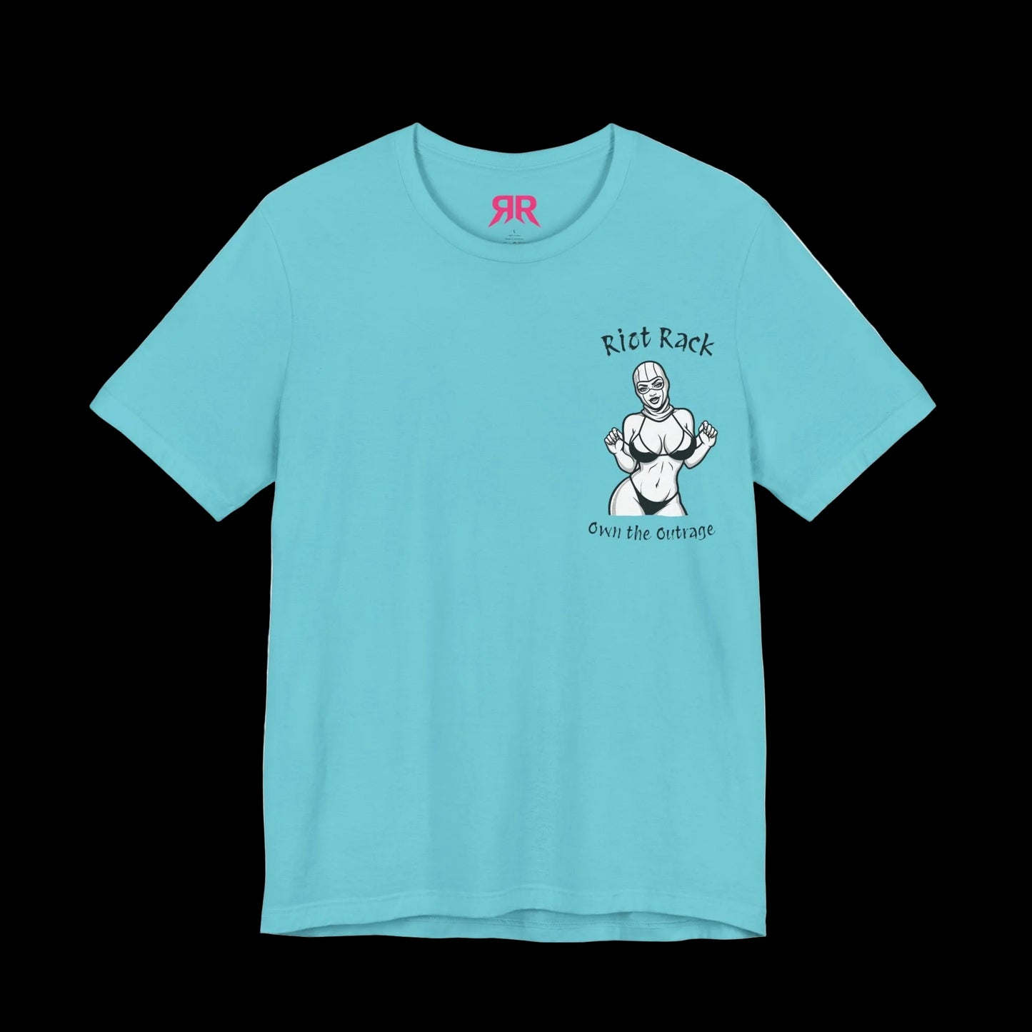 T-Shirt — 'Riot Rack' Teddy Bear Graphic Tee (Front Pocket + Back Crim Teddy Bear)