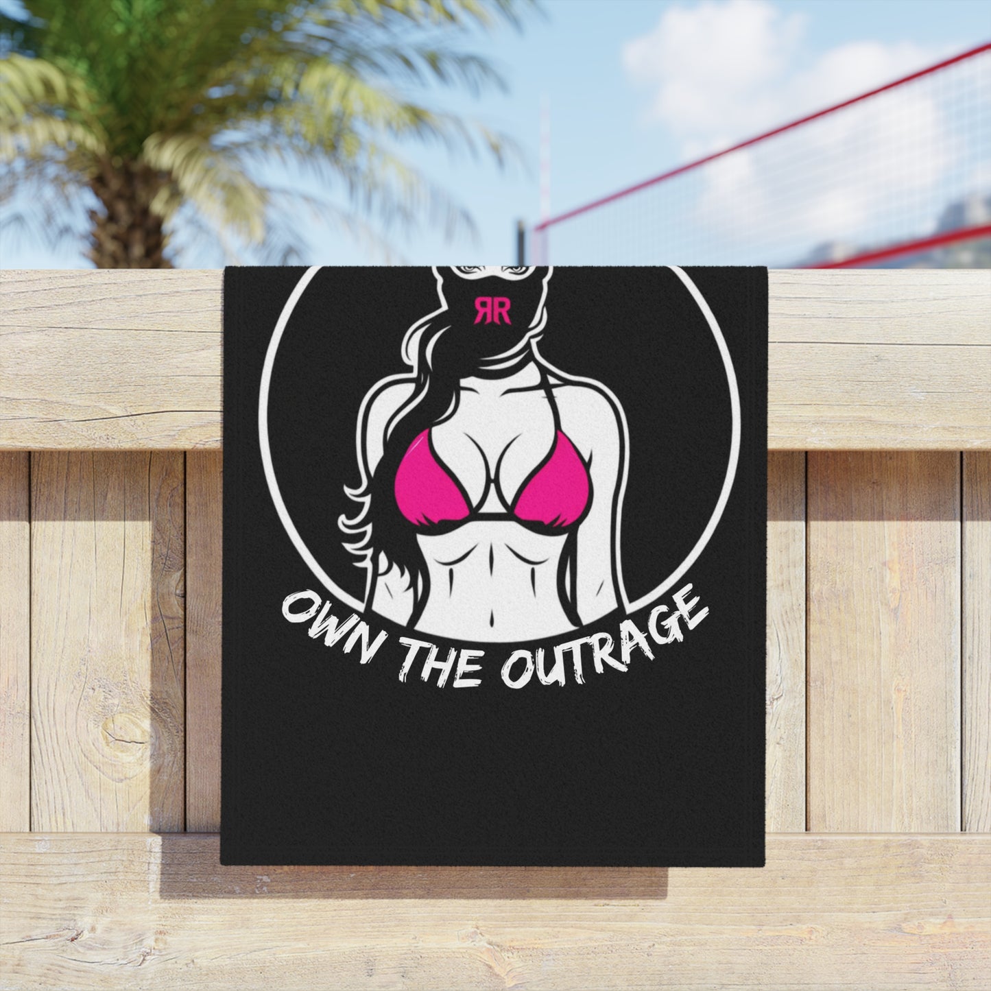 Own the Outrage Hand Towel - Riot Rack Graphic Print