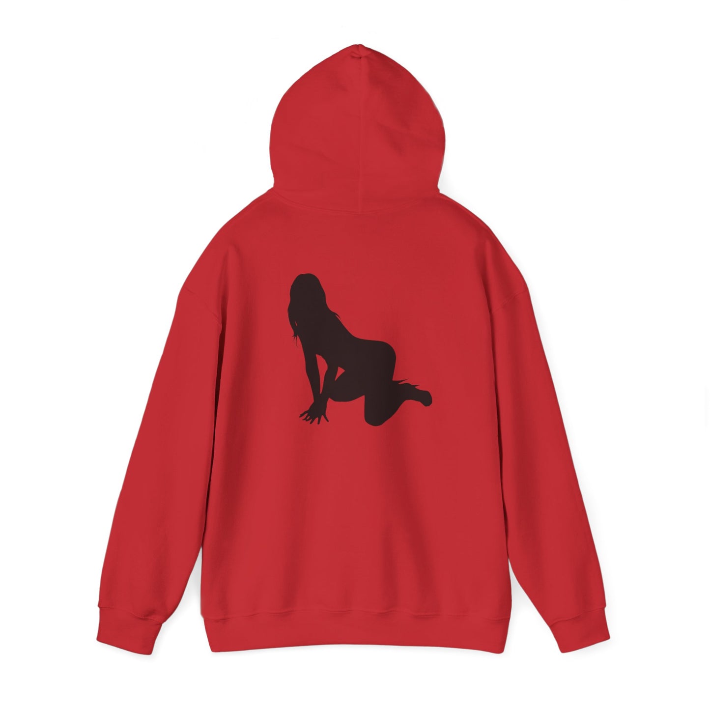 Riot Rack pinup silhouette Hoodie | White pullover sweatshirt
