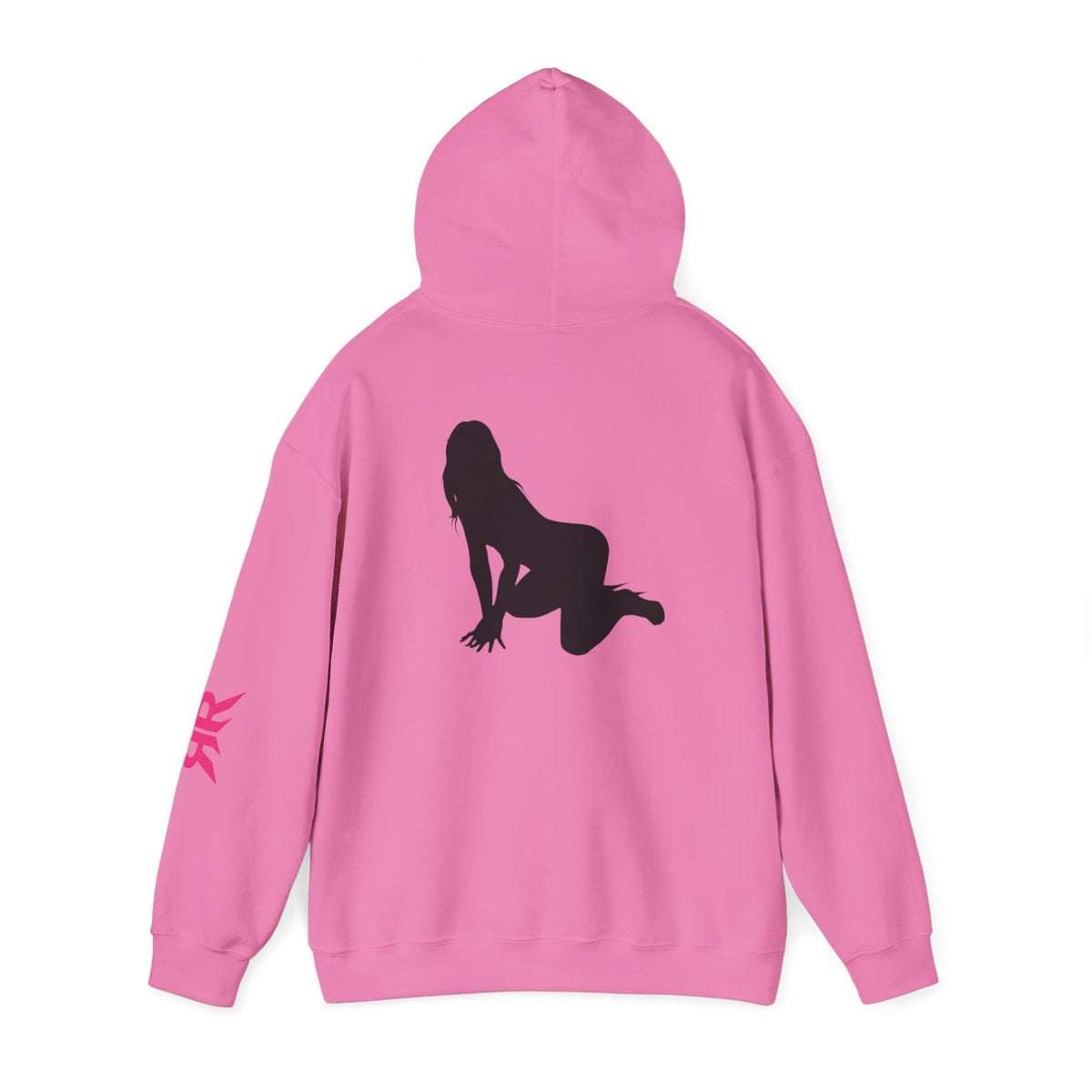 Riot Rack pinup silhouette Hoodie | White pullover sweatshirt