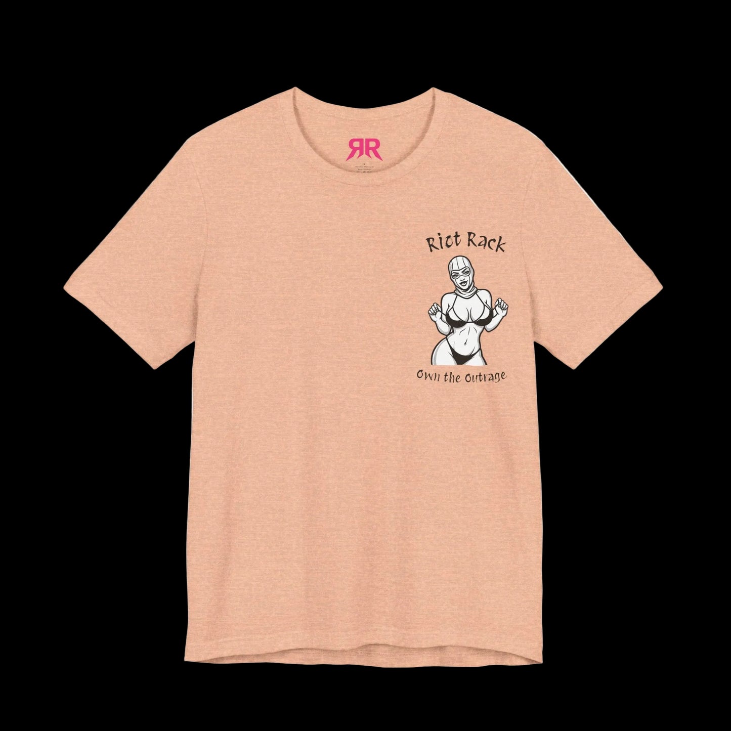 T-Shirt — 'Riot Rack' Teddy Bear Graphic Tee (Front Pocket + Back Crim Teddy Bear)