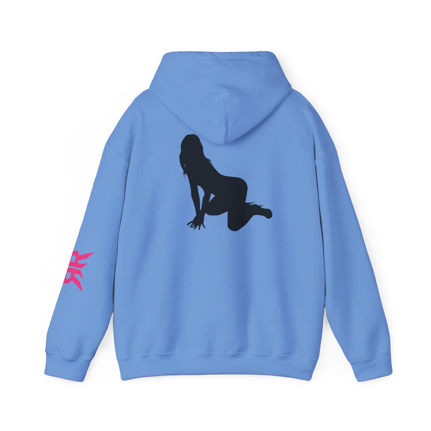 Riot Rack pinup silhouette Hoodie | White pullover sweatshirt