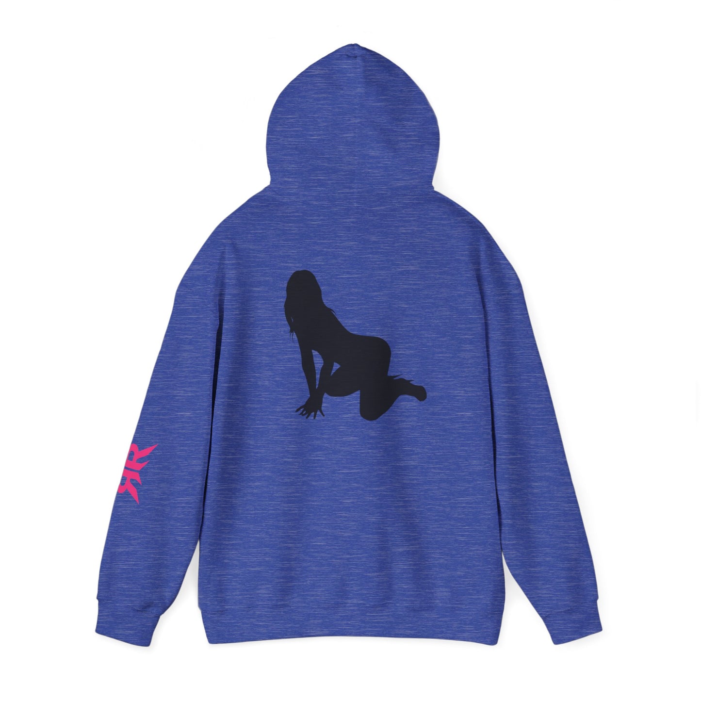 Riot Rack pinup silhouette Hoodie | White pullover sweatshirt