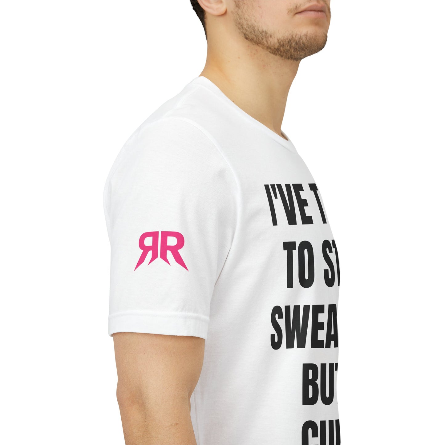 “I’ve Tried To Stop Swearing” Tee – Unfiltered Chaos Shirt (Black on White, XS–4XL)