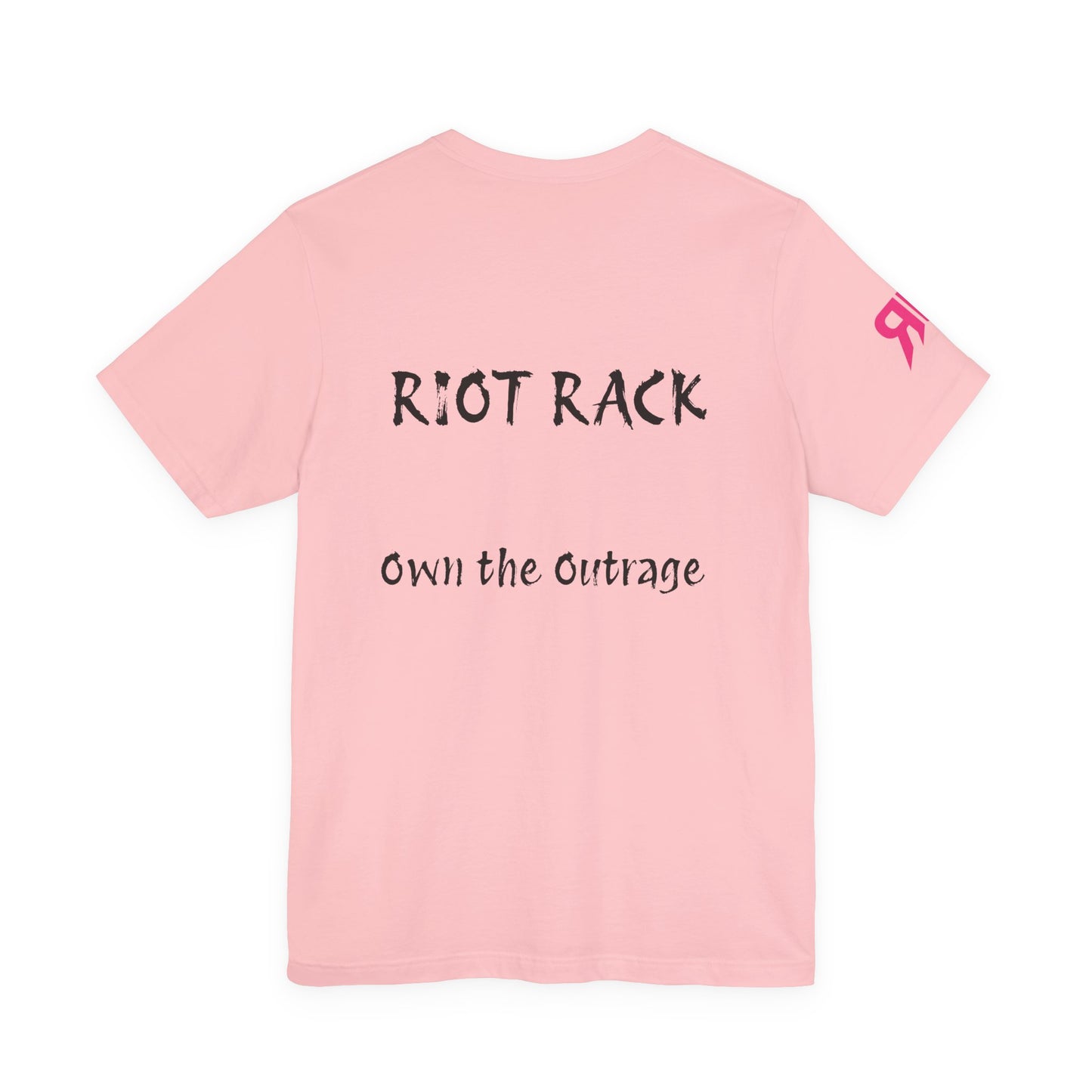 Graphic Tee — 'Riot Rack: Own the Outrage' Silhouette Chair Design