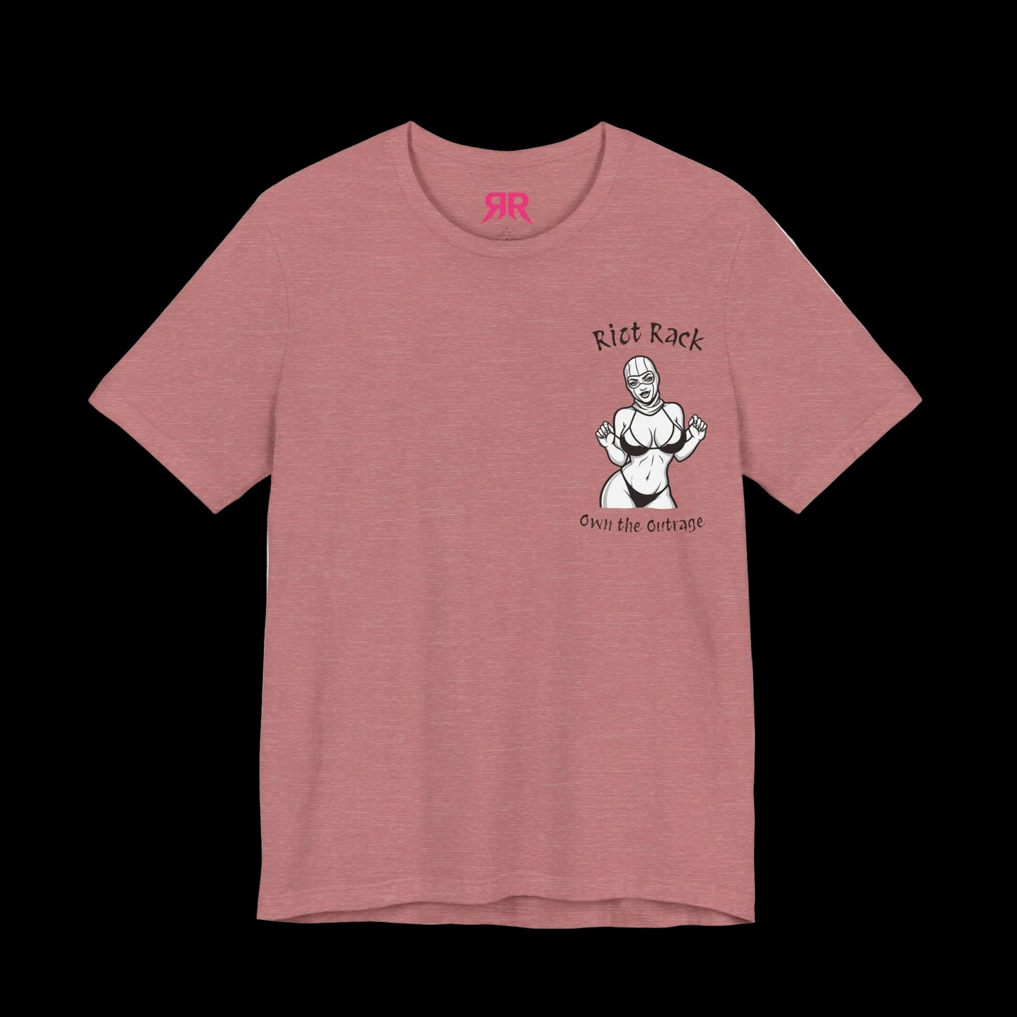 T-Shirt — 'Riot Rack' Teddy Bear Graphic Tee (Front Pocket + Back Crim Teddy Bear)