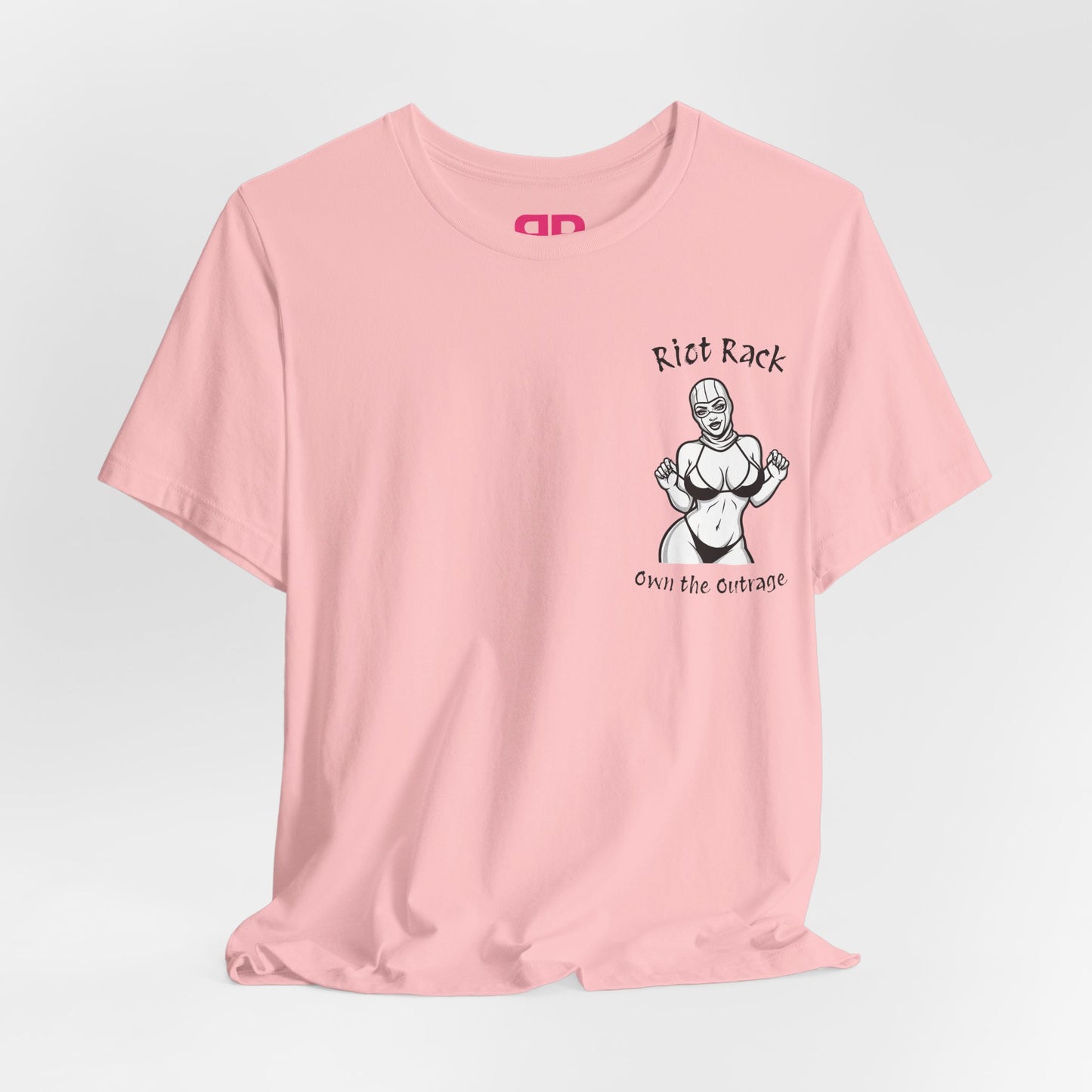 T-Shirt — 'Riot Rack' Teddy Bear Graphic Tee (Front Pocket + Back Crim Teddy Bear)