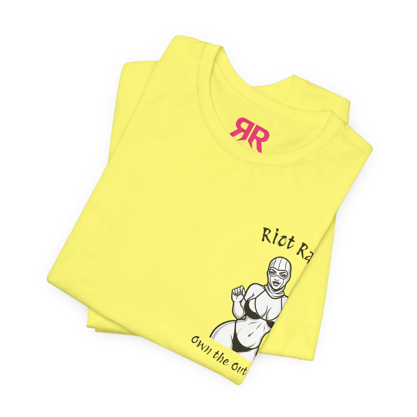 T-Shirt — 'Riot Rack' Teddy Bear Graphic Tee (Front Pocket + Back Crim Teddy Bear)