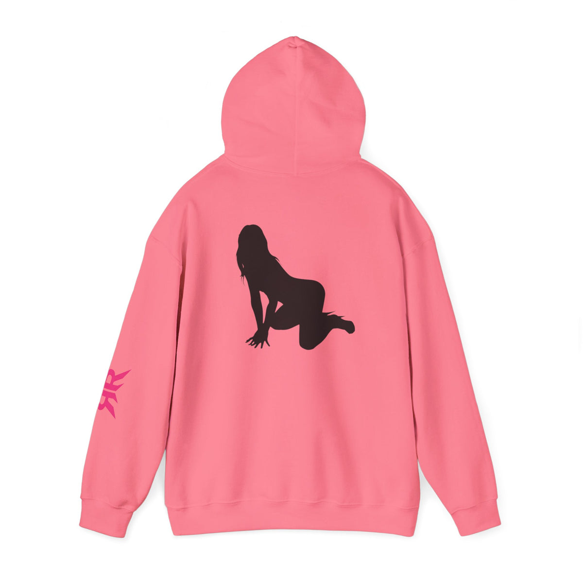 Riot Rack pinup silhouette Hoodie | White pullover sweatshirt