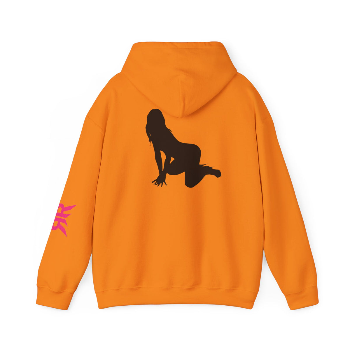 Riot Rack pinup silhouette Hoodie | White pullover sweatshirt