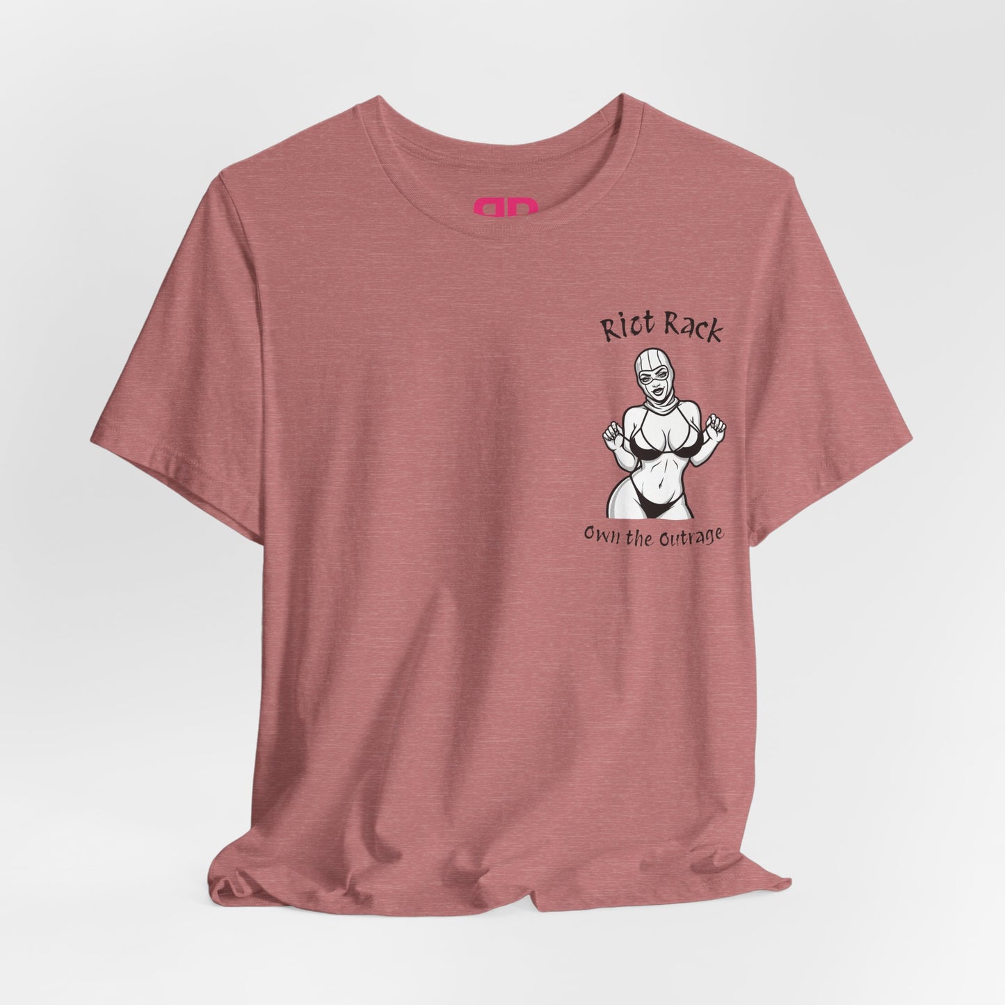 T-Shirt — 'Riot Rack' Teddy Bear Graphic Tee (Front Pocket + Back Crim Teddy Bear)