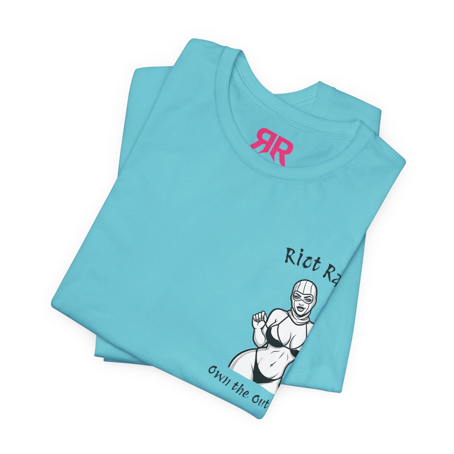T-Shirt — 'Riot Rack' Teddy Bear Graphic Tee (Front Pocket + Back Crim Teddy Bear)