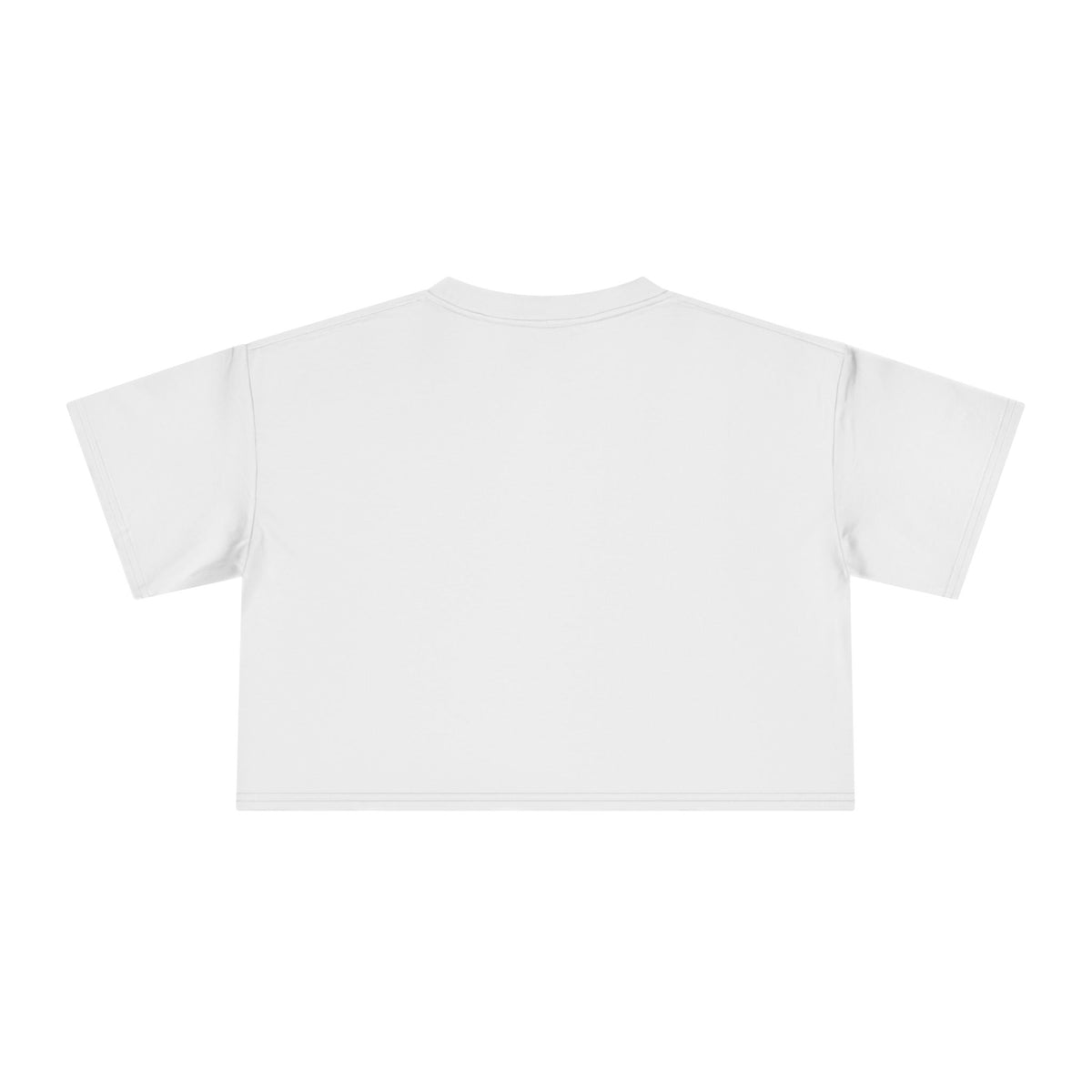 Crop Tee — "Own The Outrage" Minimalist Feminist Slogan Top