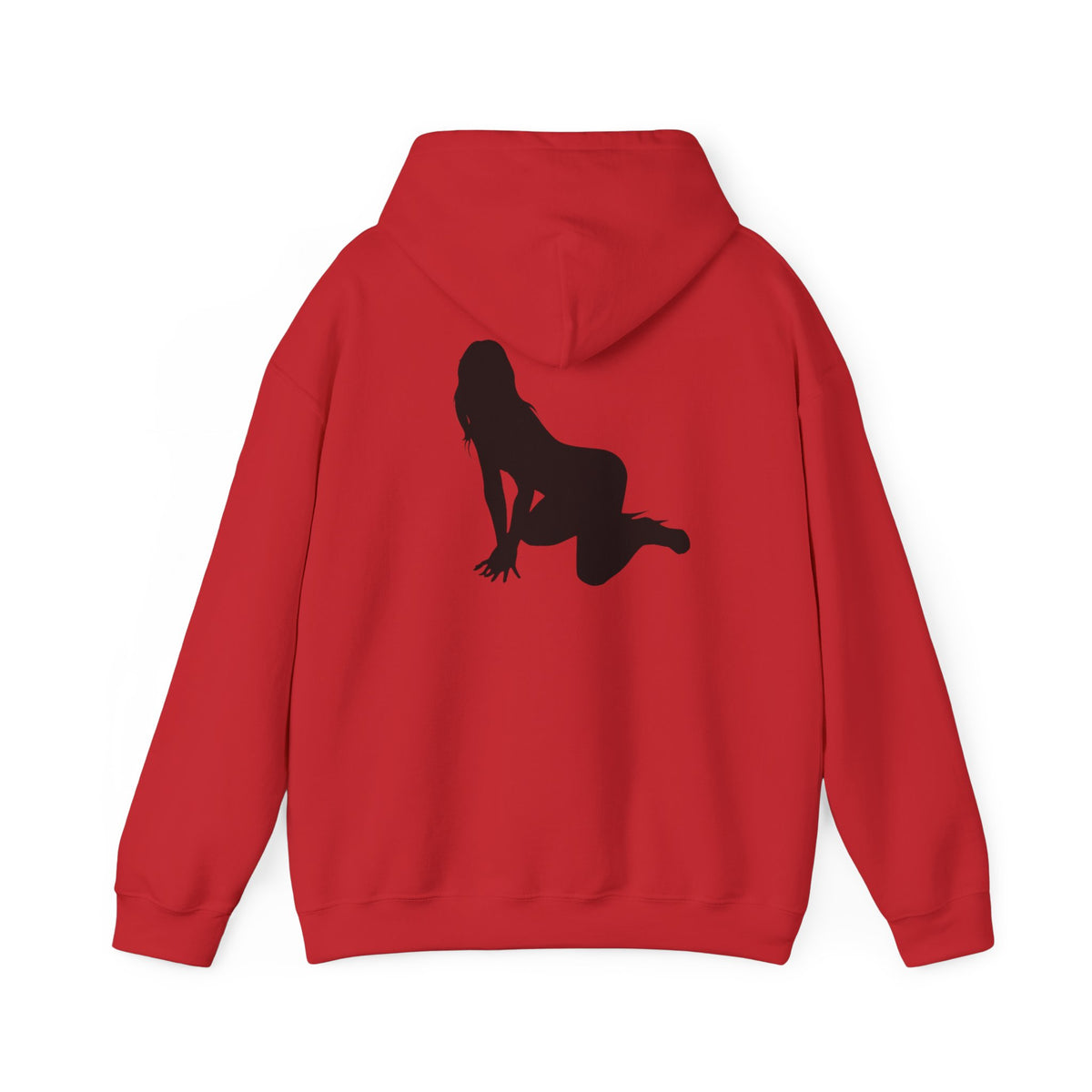 Riot Rack pinup silhouette Hoodie | White pullover sweatshirt