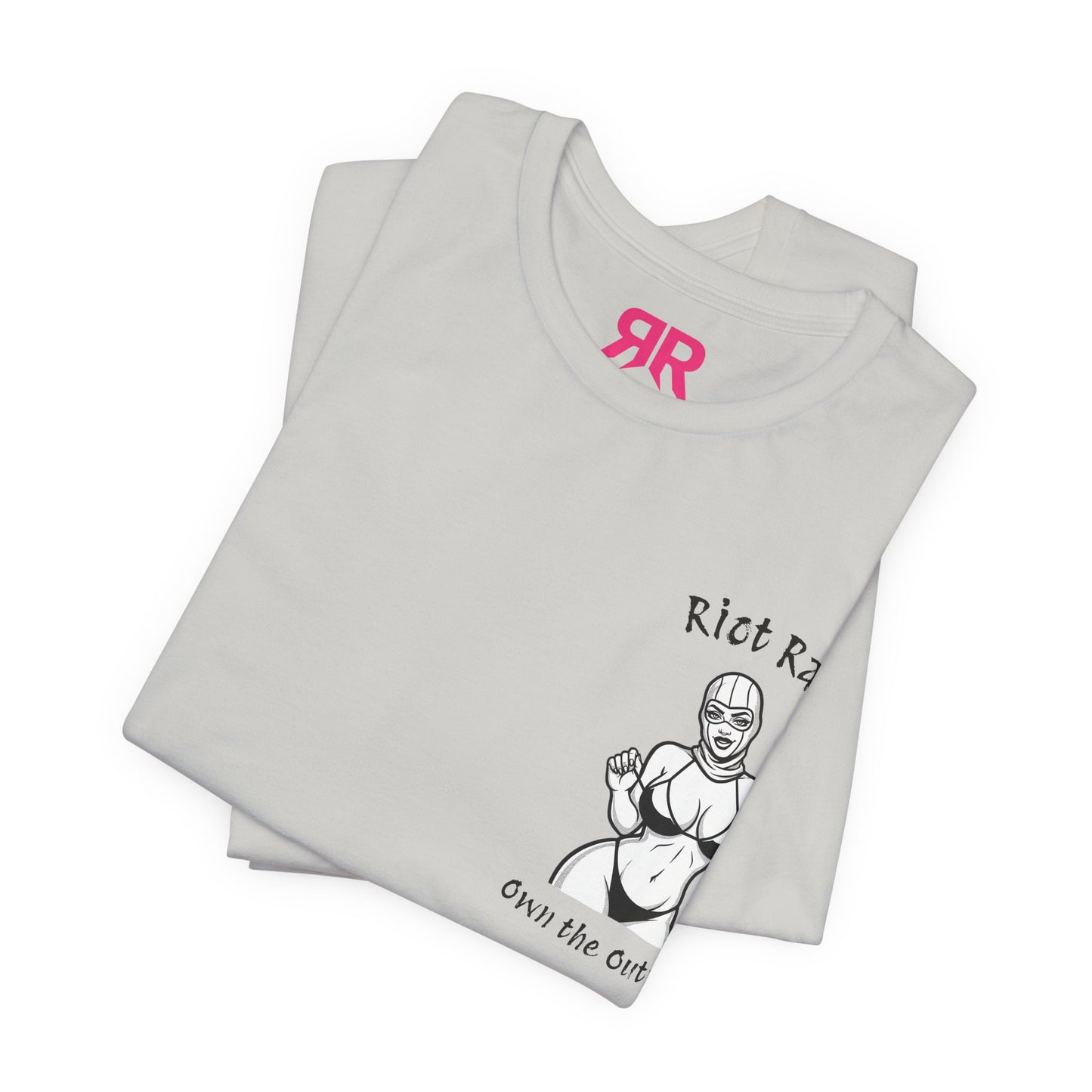 T-Shirt — 'Riot Rack' Teddy Bear Graphic Tee (Front Pocket + Back Crim Teddy Bear)