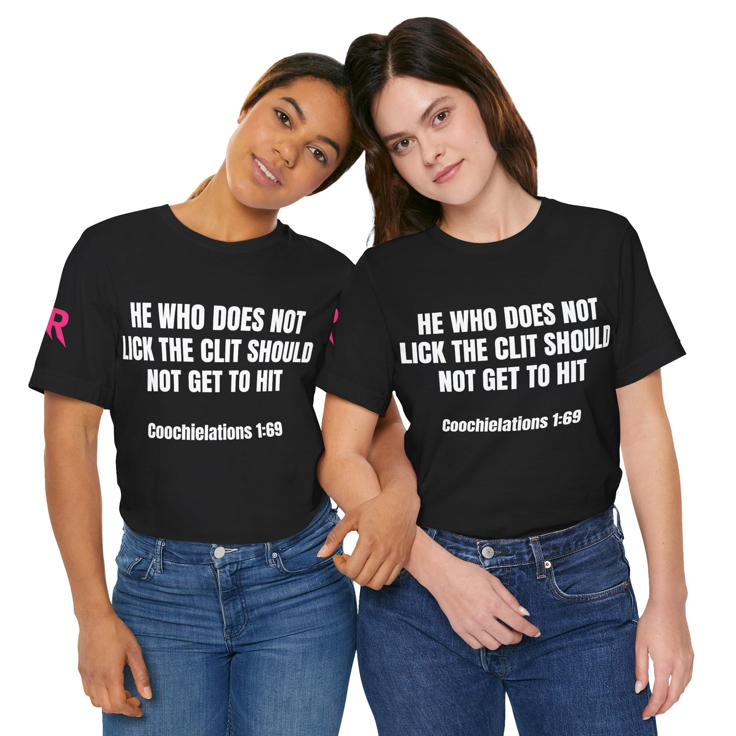 "Coochielations 1:69” Tee – Unholy Statement Shirt (White on Black, XS–4XL)