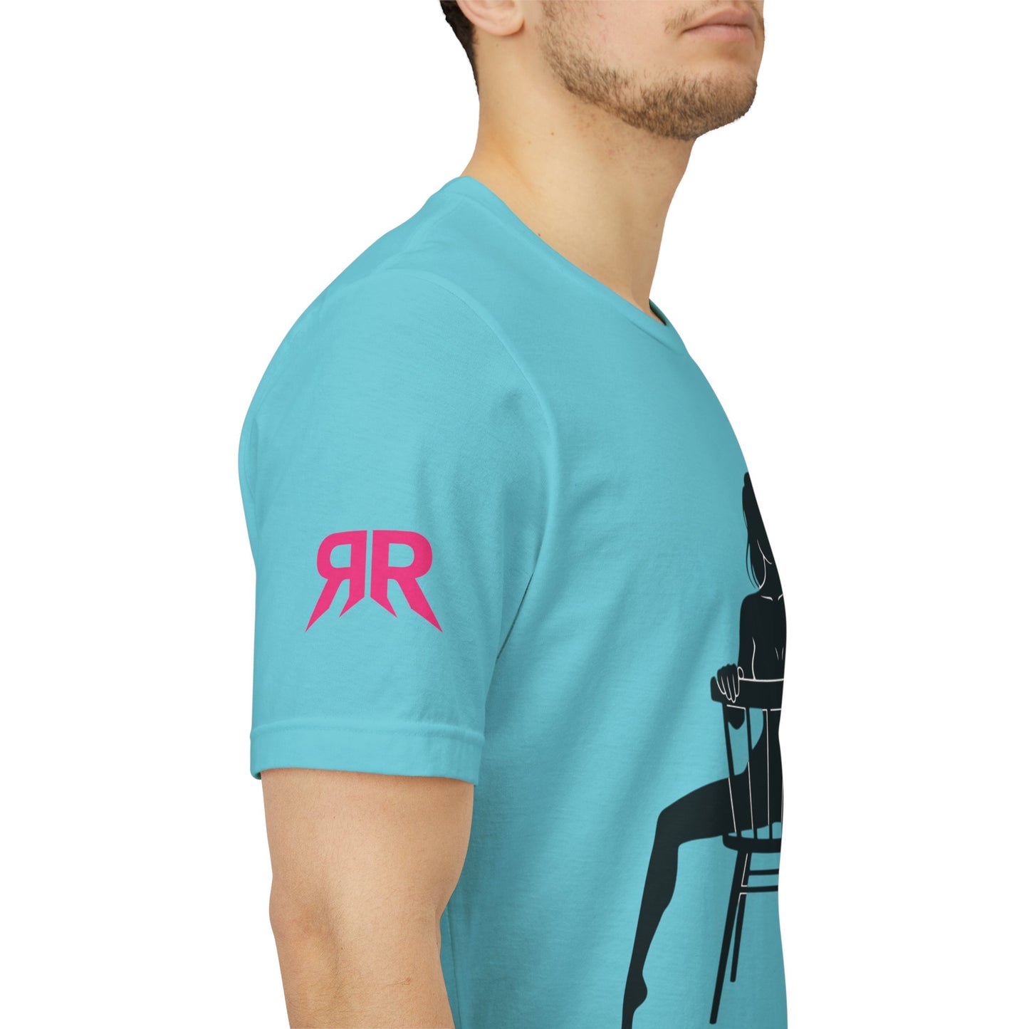 Graphic Tee — 'Riot Rack: Own the Outrage' Silhouette Chair Design