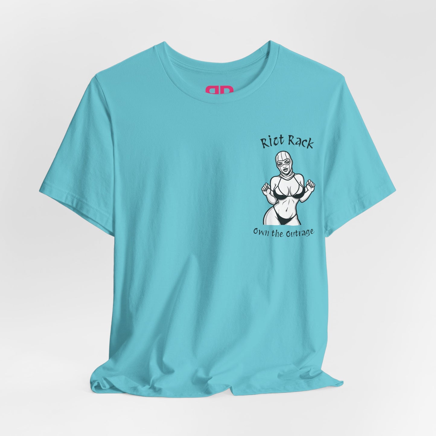 T-Shirt — 'Riot Rack' Teddy Bear Graphic Tee (Front Pocket + Back Crim Teddy Bear)