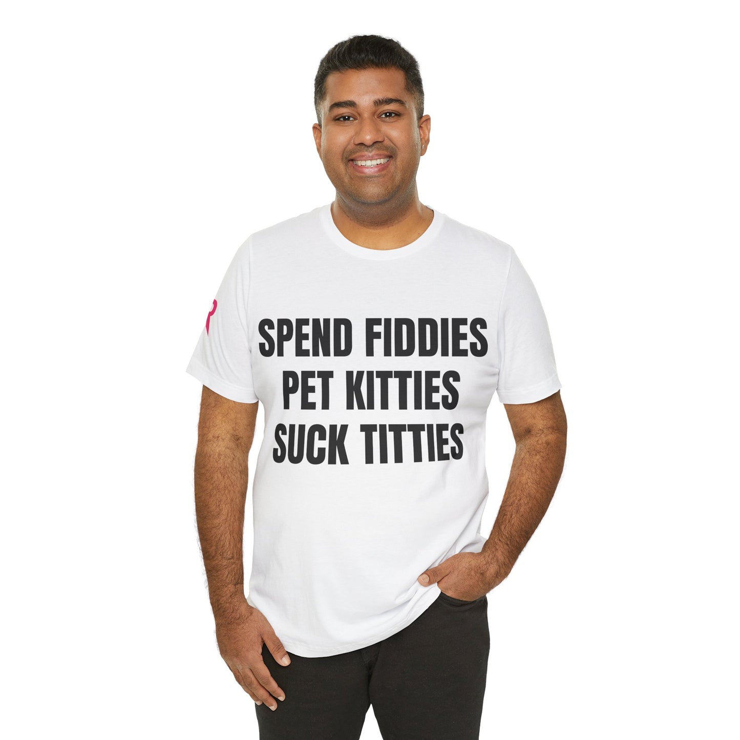 Spend Fiddies” Graphic Tee – Funny Bold Statement Shirt (Black/White, XS–5XL)
