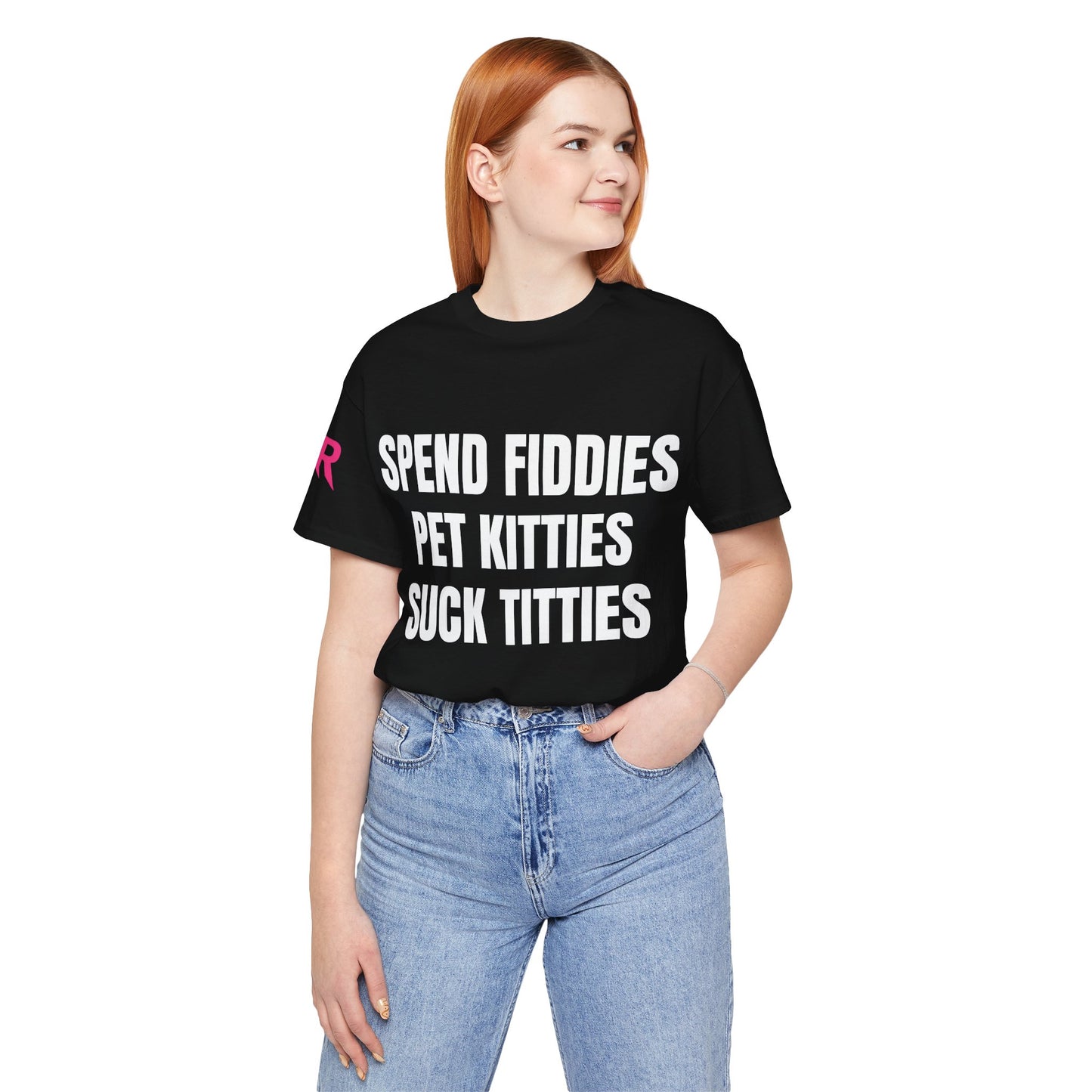 Spend Fiddies” Graphic Tee – Funny Bold Statement Shirt (Black/White, XS–5XL)