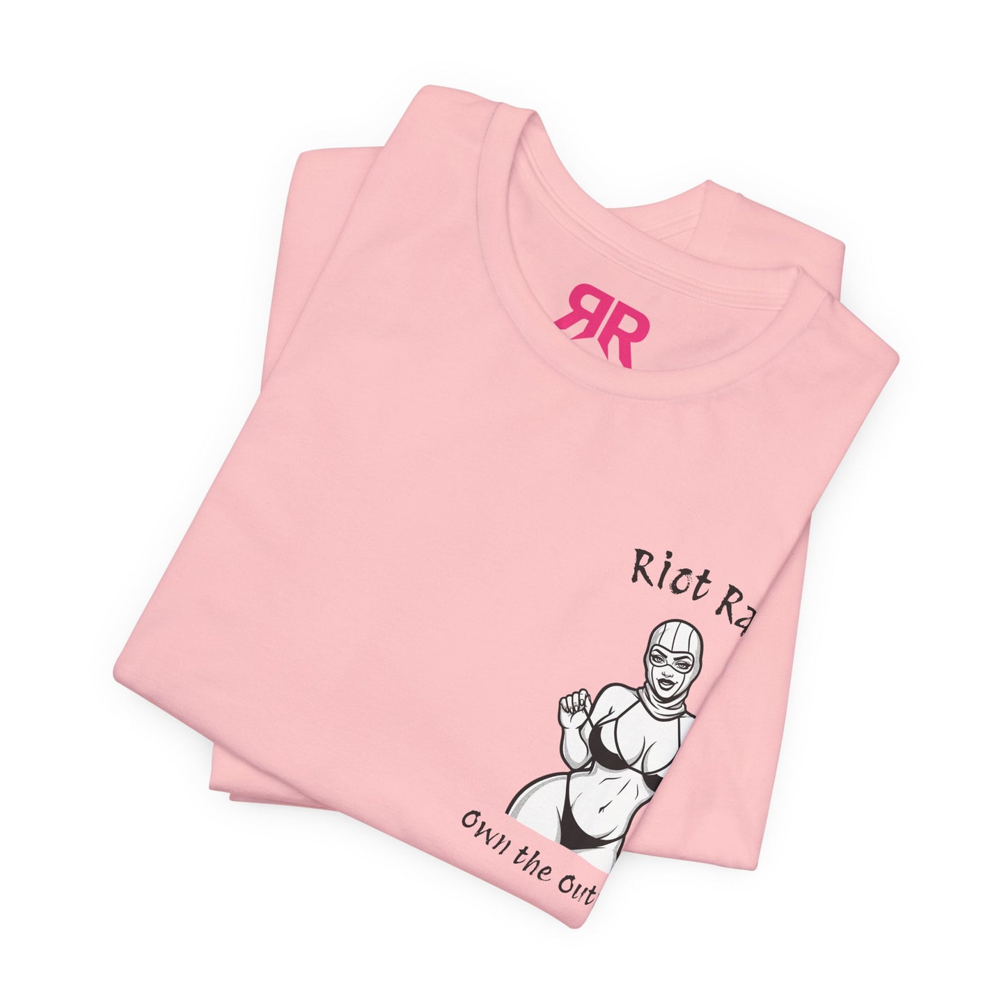 T-Shirt — 'Riot Rack' Teddy Bear Graphic Tee (Front Pocket + Back Crim Teddy Bear)