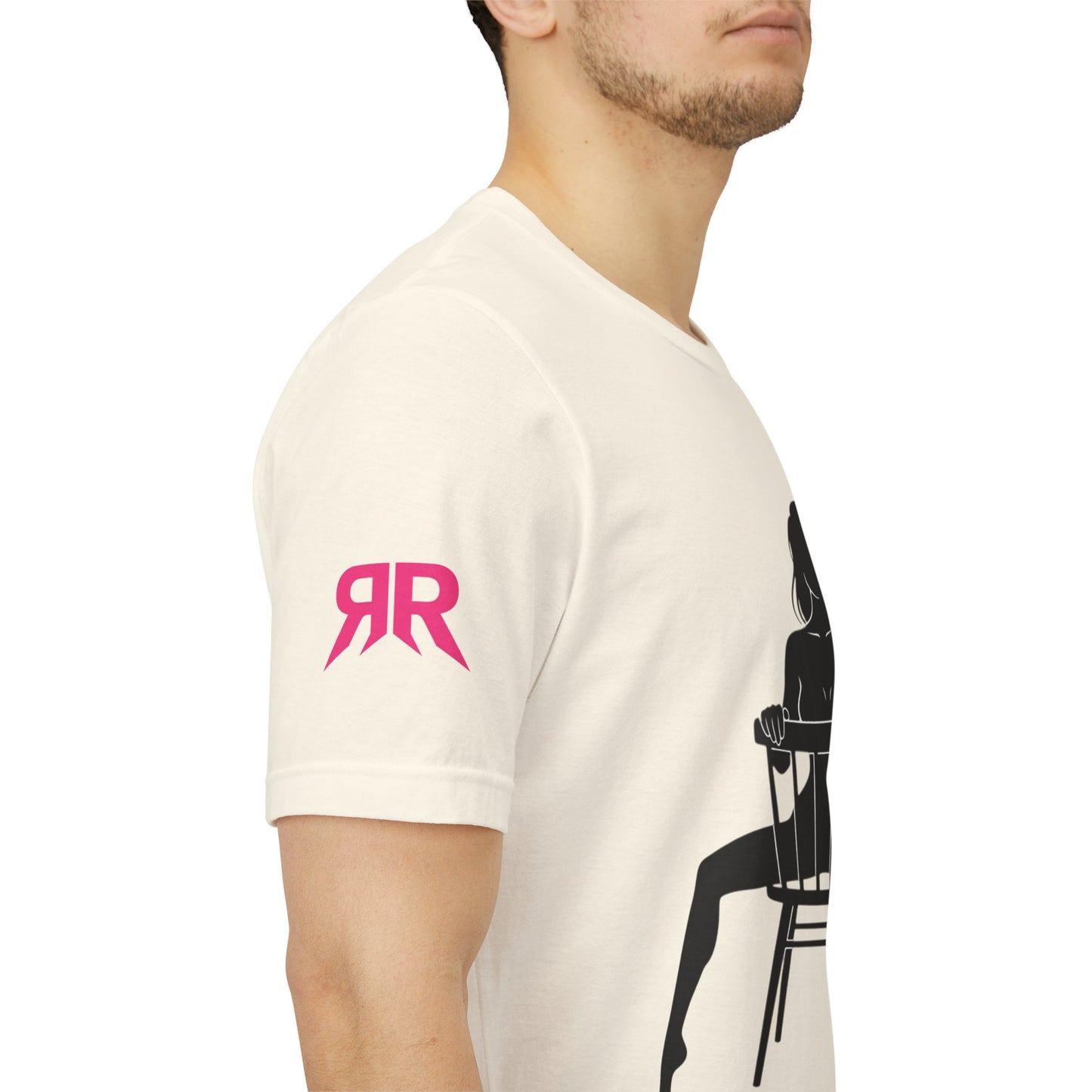Graphic Tee — 'Riot Rack: Own the Outrage' Silhouette Chair Design