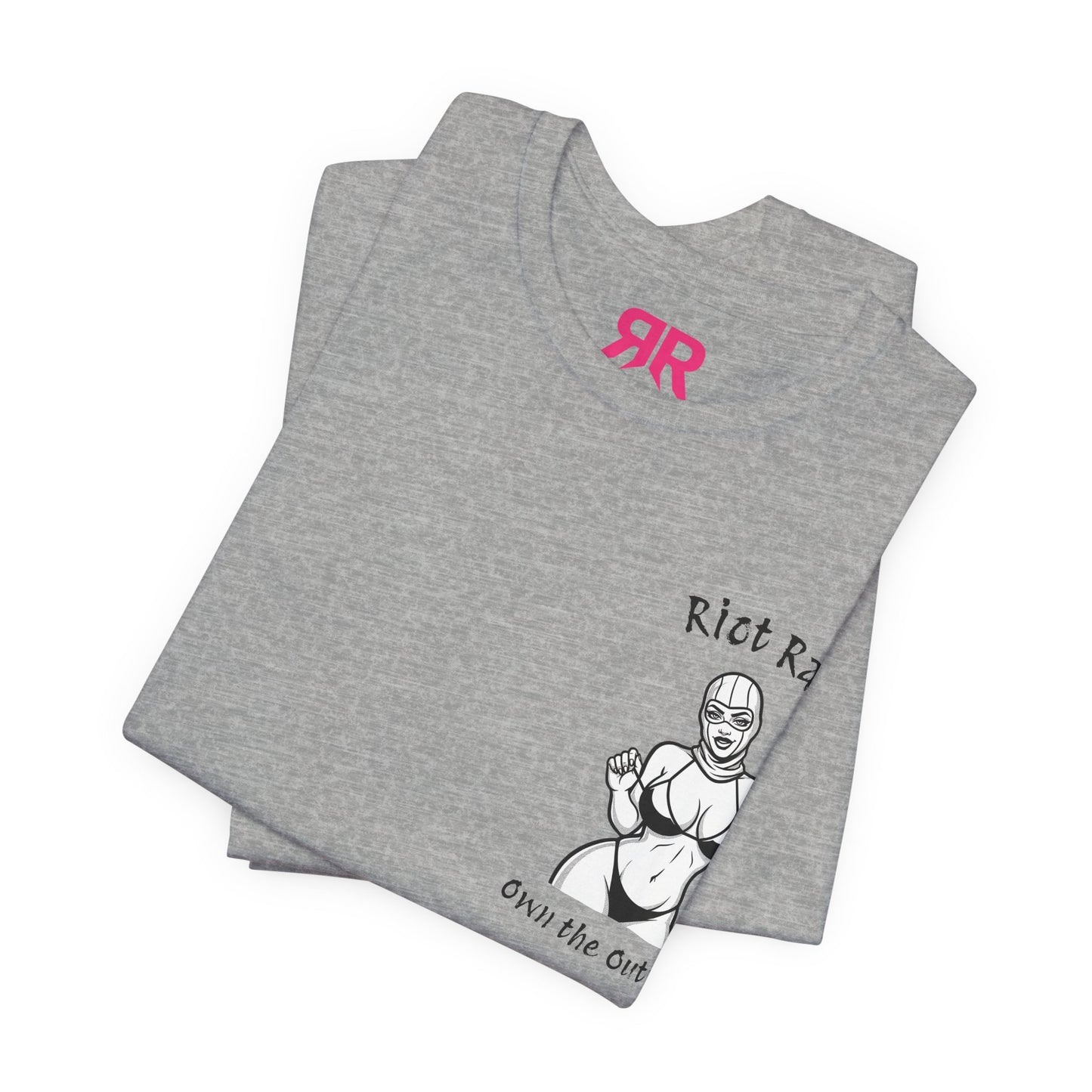 T-Shirt — 'Riot Rack' Teddy Bear Graphic Tee (Front Pocket + Back Crim Teddy Bear)