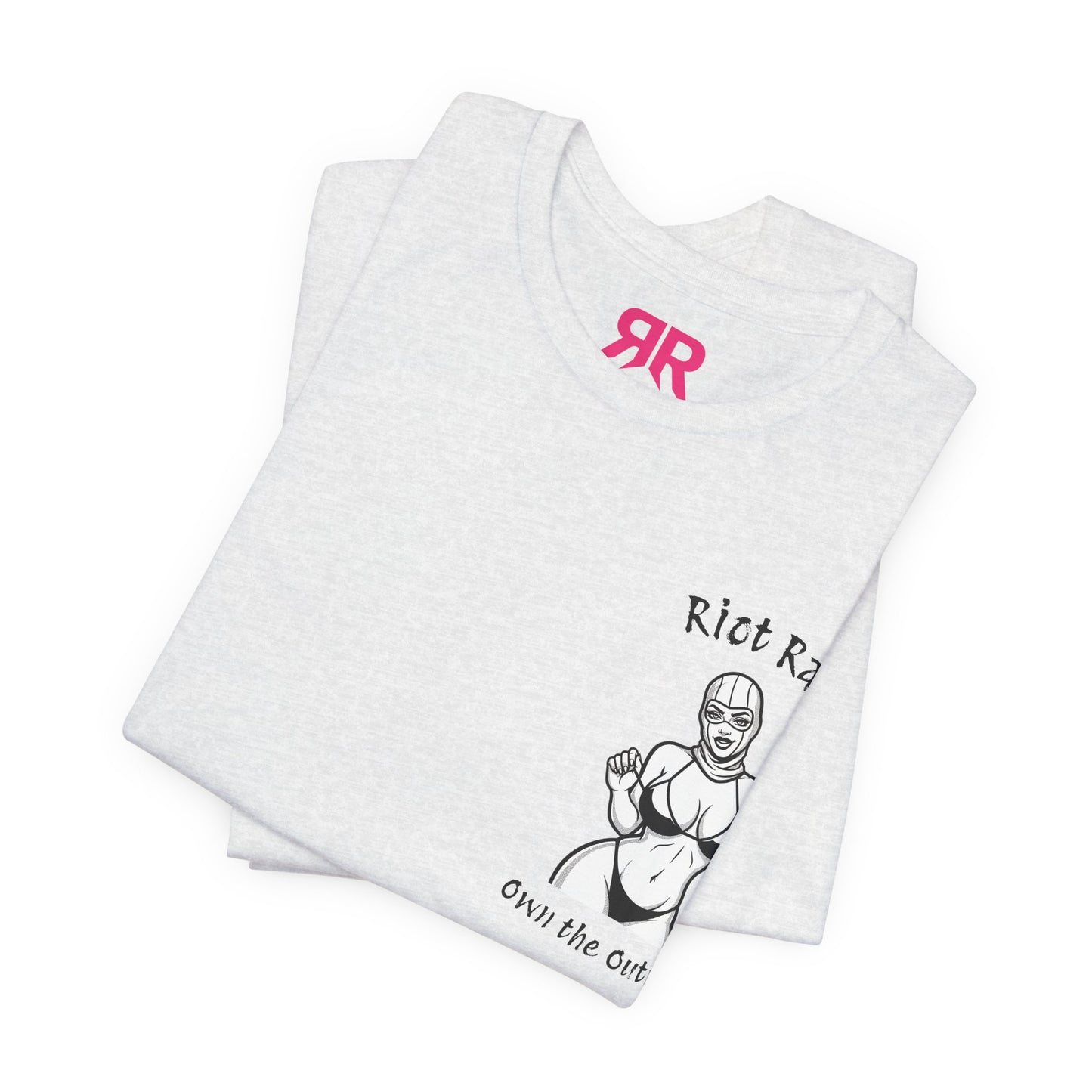 T-Shirt — 'Riot Rack' Teddy Bear Graphic Tee (Front Pocket + Back Crim Teddy Bear)