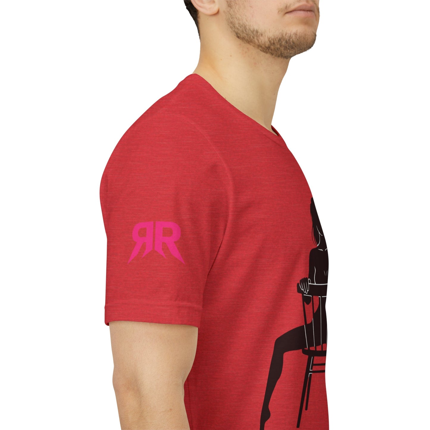 Graphic Tee — 'Riot Rack: Own the Outrage' Silhouette Chair Design