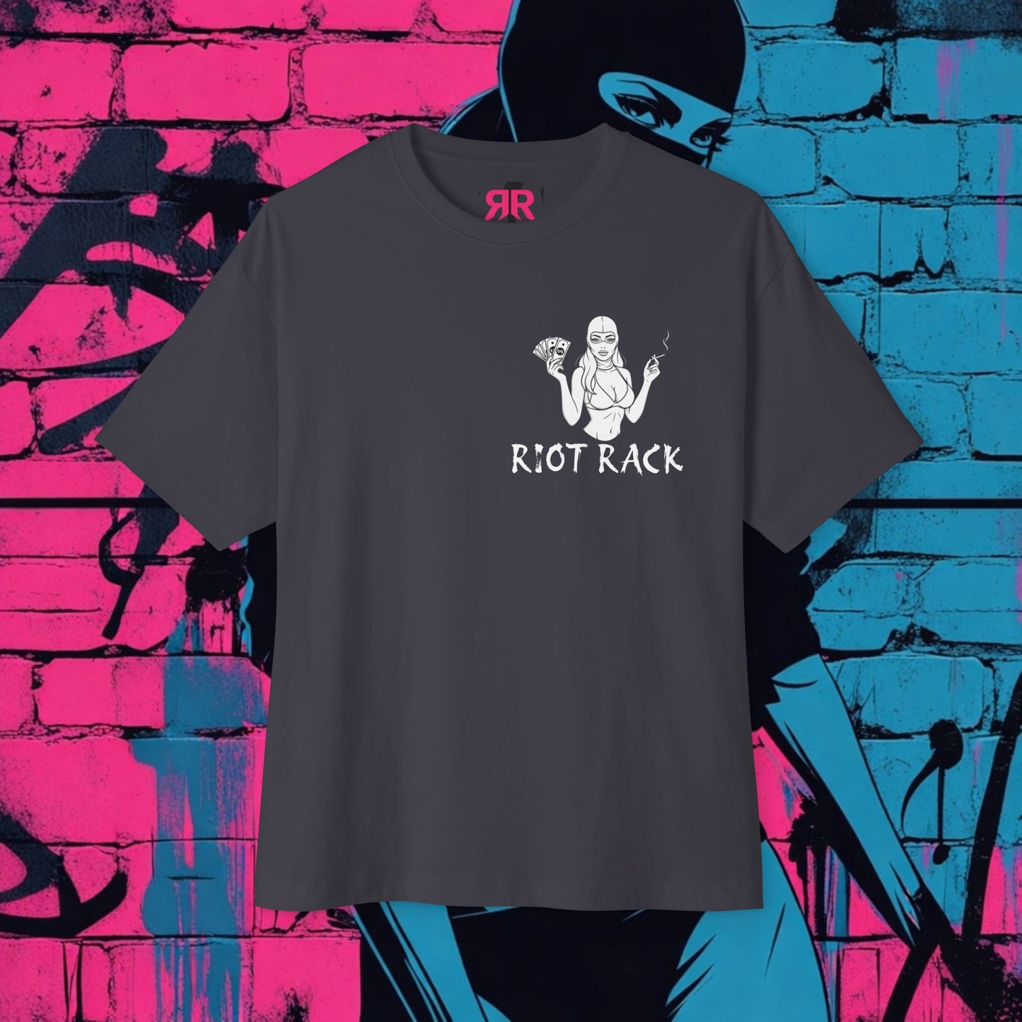 Locally Hated Graphic Tee — Riot Rack Front Logo, Back Script