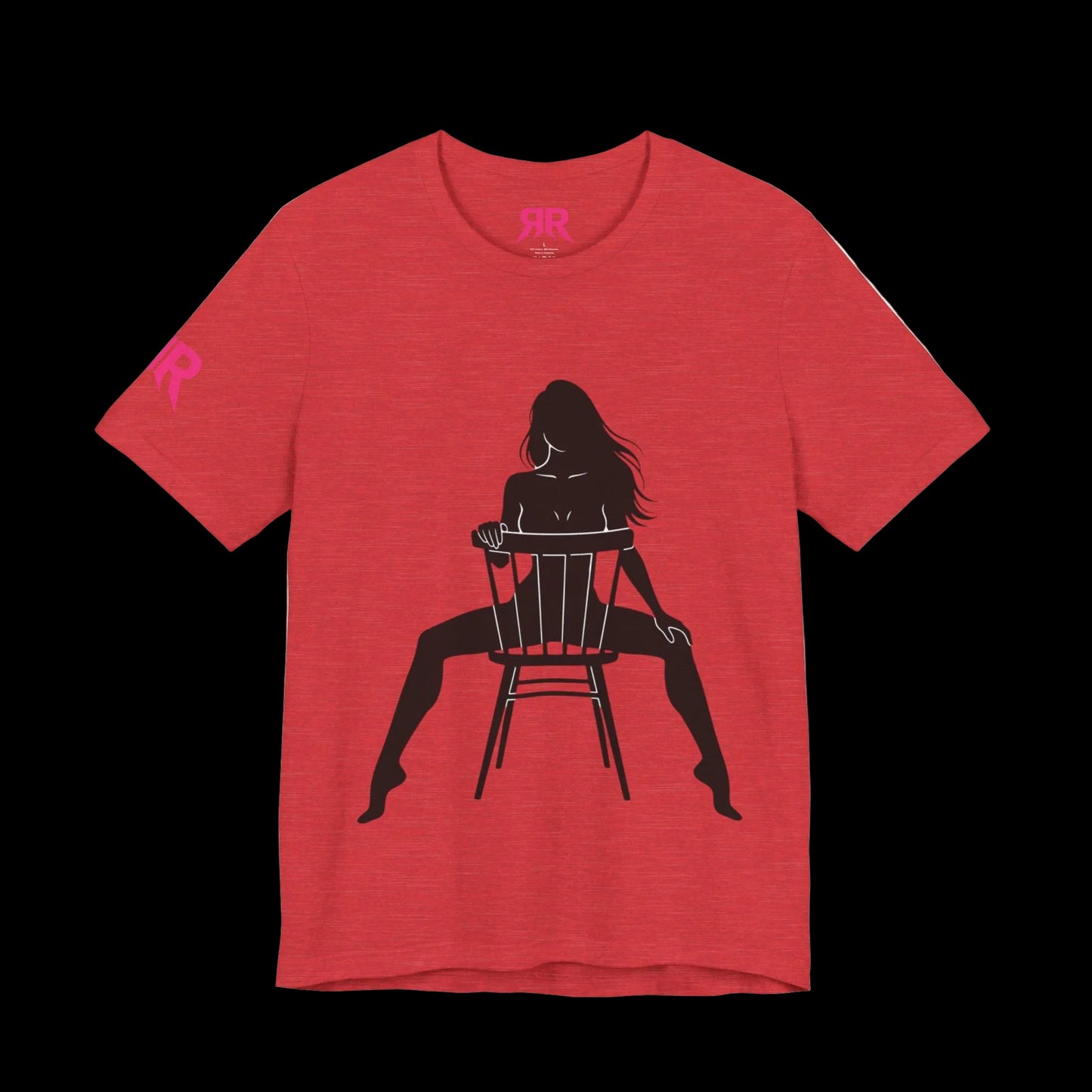 Graphic Tee — 'Riot Rack: Own the Outrage' Silhouette Chair Design