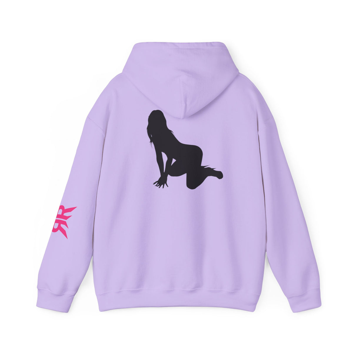 Riot Rack pinup silhouette Hoodie | White pullover sweatshirt
