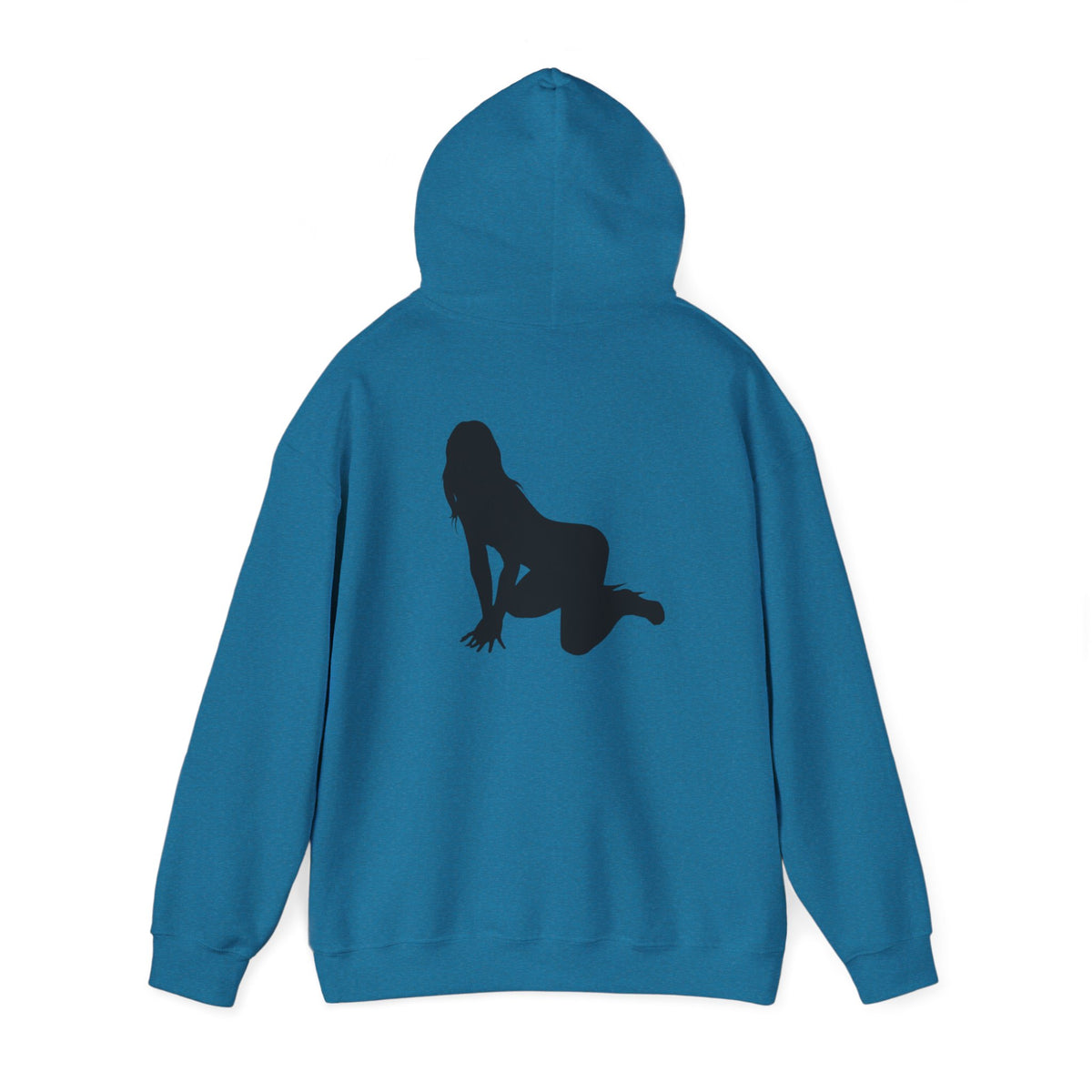 Riot Rack pinup silhouette Hoodie | White pullover sweatshirt