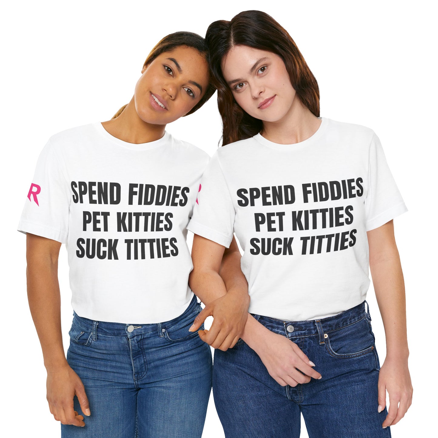 Spend Fiddies” Graphic Tee – Funny Bold Statement Shirt (Black/White, XS–5XL)