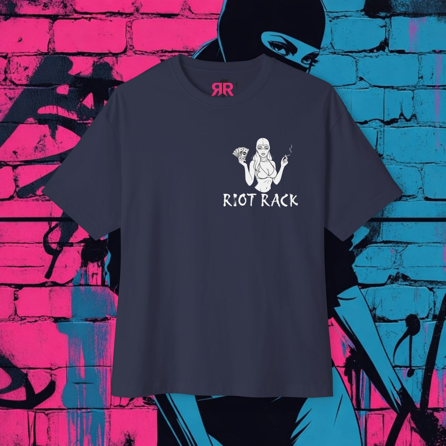 Locally Hated Graphic Tee — Riot Rack Front Logo, Back Script