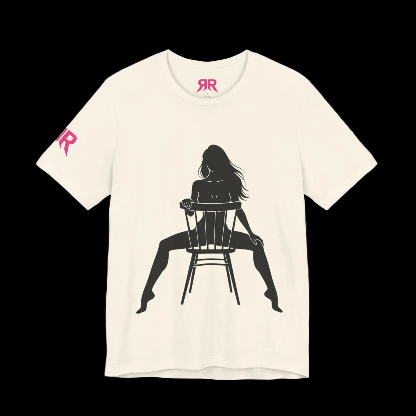 Graphic Tee — 'Riot Rack: Own the Outrage' Silhouette Chair Design