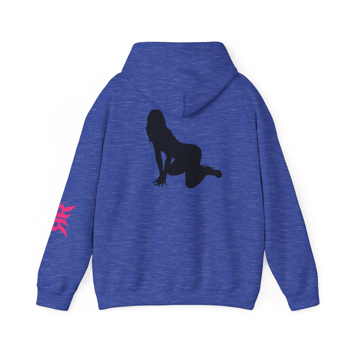 Riot Rack pinup silhouette Hoodie | White pullover sweatshirt