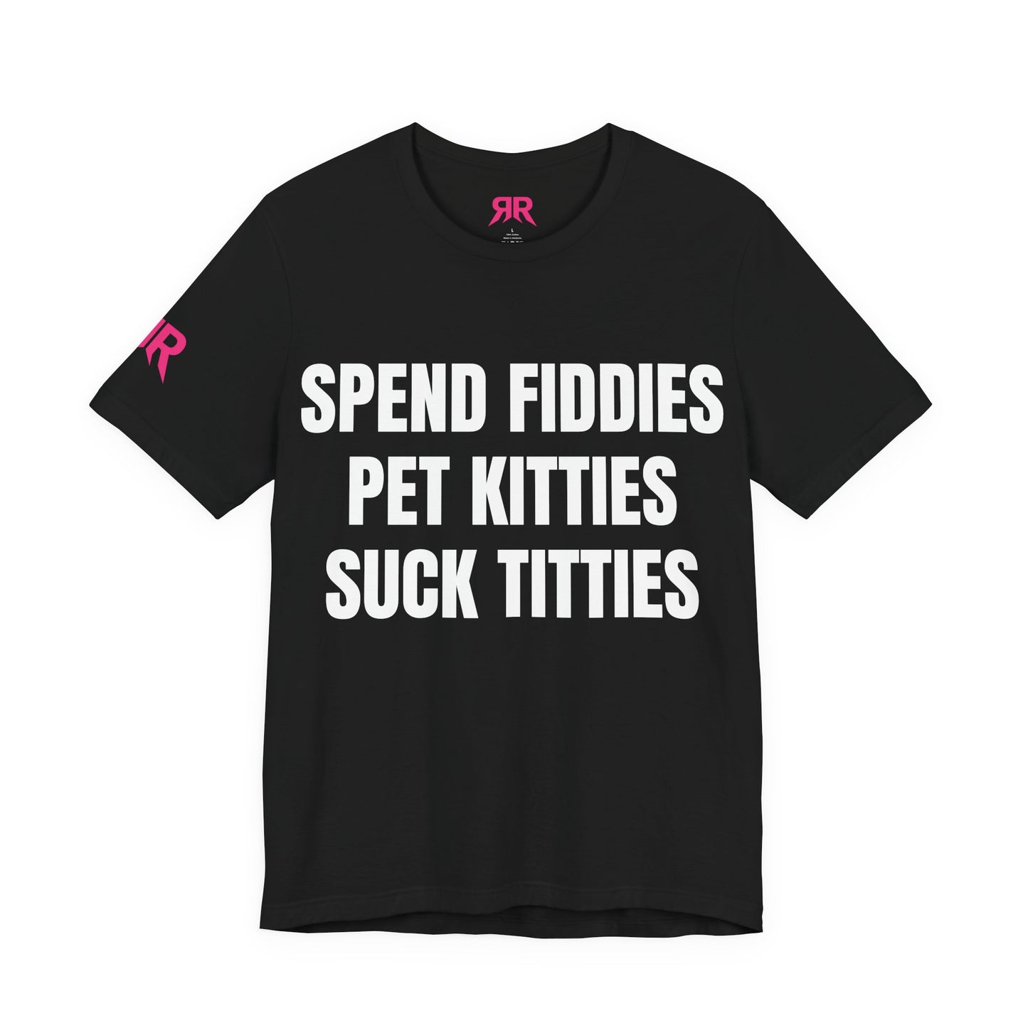 Spend Fiddies” Graphic Tee – Funny Bold Statement Shirt (Black/White, XS–5XL)
